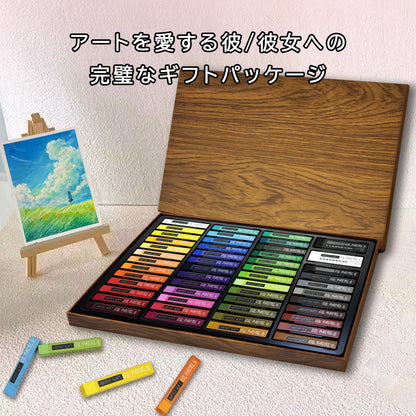 オイルパステル（木目調ギフトボックス） 48+2色